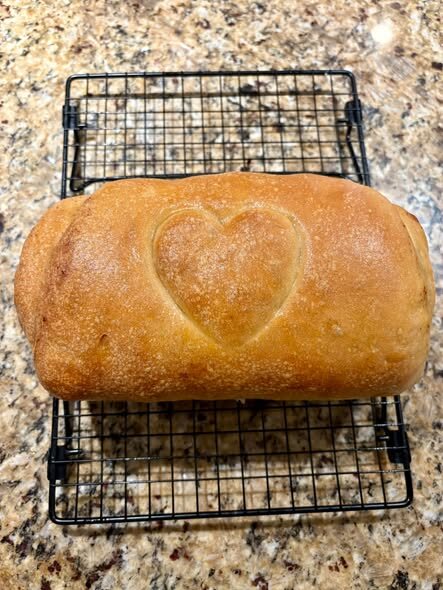 Fresh country sourdough loaf
